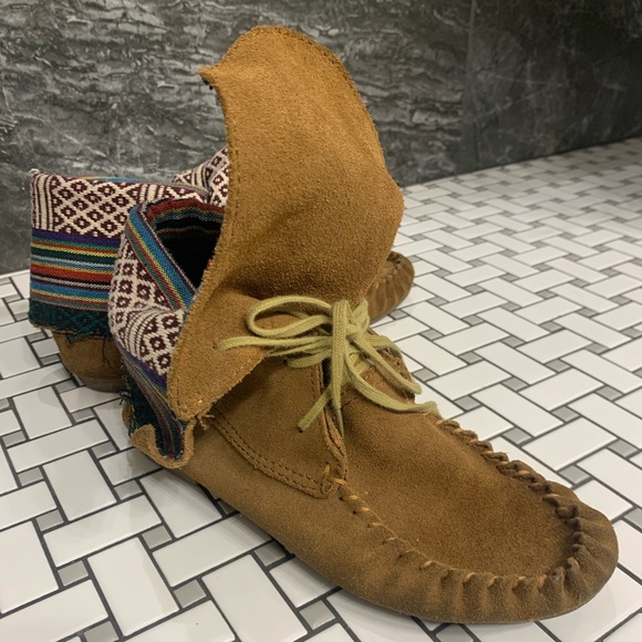 Steve Madden t blanket Moccasin boot multicolored - Picture 3 of 4